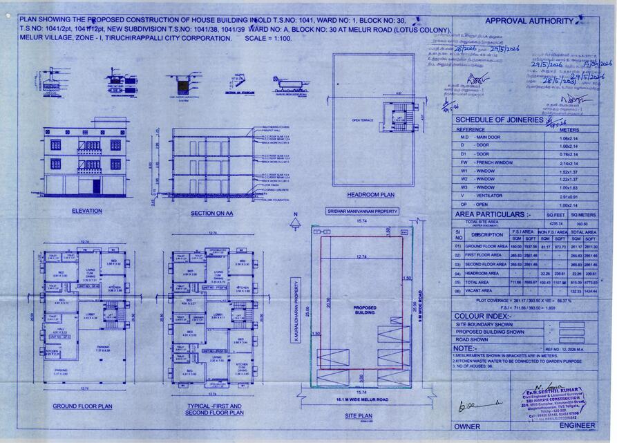 Drawing Plan of MV SRESHTTA